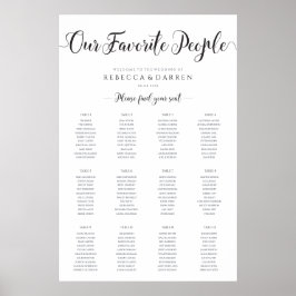 Poster Nosso Gráfico de Casamento de Casamento de Pessoas