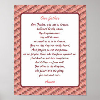 Poster Nosso pai, A Oração do Senhor