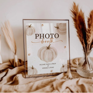 Poster Nosso Pequeno Sinal de Aniversário de Pumpkin