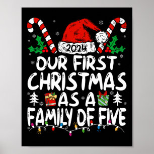Poster Nosso Primeiro Natal Como Uma Família De Cinco Ano