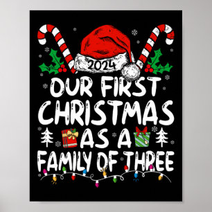 Poster Nosso Primeiro Natal Como Uma Família De Três Novo