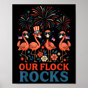 Poster Nosso Rebanho Balança Flamingo Patriótico Para Hom