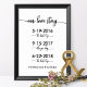 Poster Nosso Sinal de Casamento de Linha do Tempo Datas E (Criador carregado)