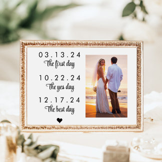 Poster Nosso Sinal de Casamento de Linha do Tempo Datas E