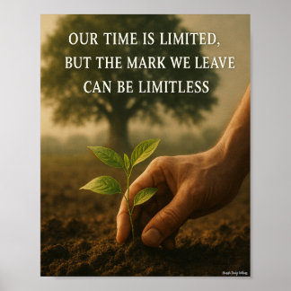 Poster Nosso tempo e a marca que deixamos