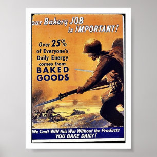 Poster Nosso trabalho da padaria é importante