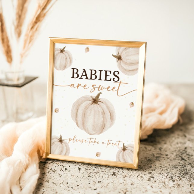 Poster Nossos Bebês De Aniversário De Abóbora São Doce (Criador carregado)