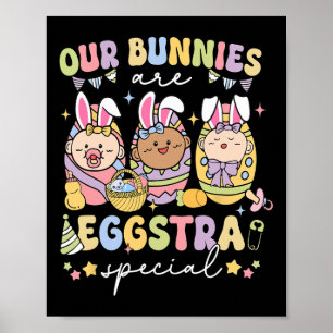 Poster Nossos Bunnies São Eggstra Entrega Especial De Tra