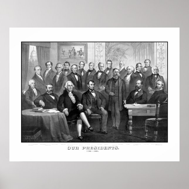 Pôster Nossos Presidentes 1789 - 1881 (Frente)