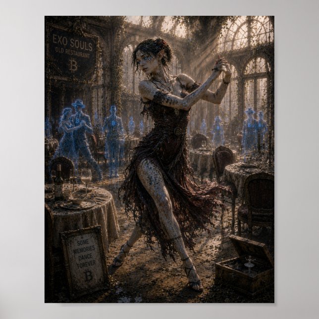 Poster Nostalgia / Dançarino de Tango / Restaurante Antig (Frente)