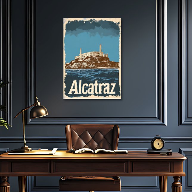 Poster Nostalgic Vintage Alcatraz Viagem (Criador carregado)