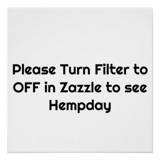 Pôster Nota aos clientes da Hempday