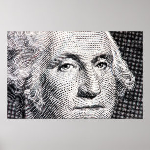 Pôster nota de dólar de George Washington