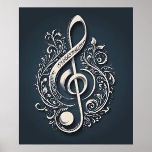 Poster Nota de Limpeza Musical