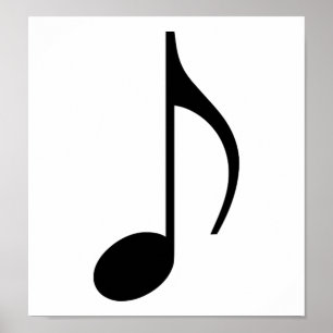 Pôster Nota de música