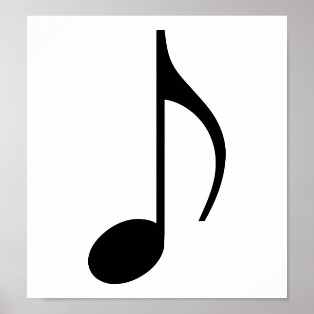 Pôster Nota de música (Frente)