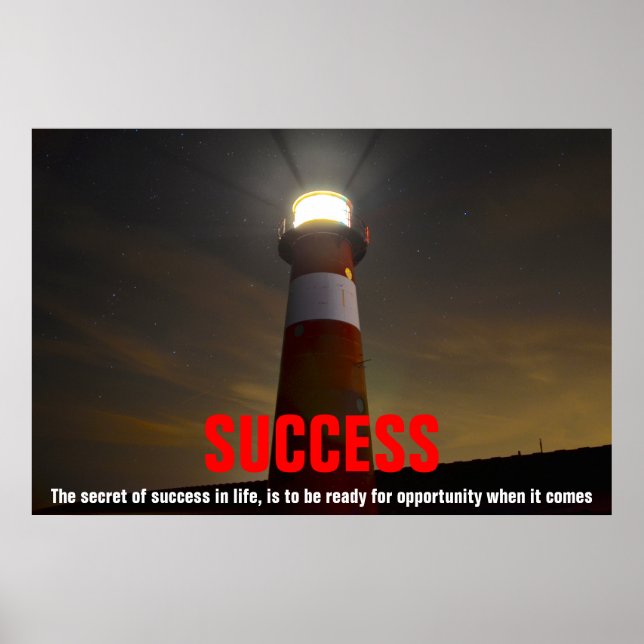 Poster Nota de Sucesso de Farol Inspiracional (Frente)