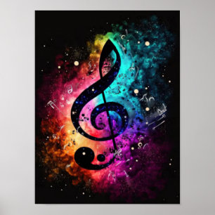 Poster nota musical