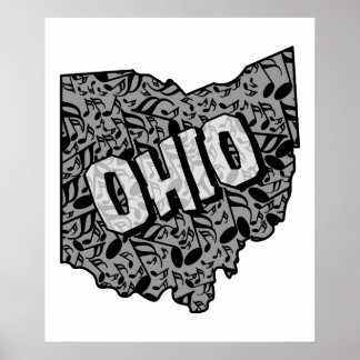 Poster Notas de Música de Ohio