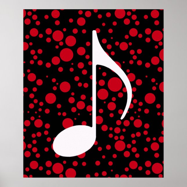 Pôster notas e pontos de música (Frente)