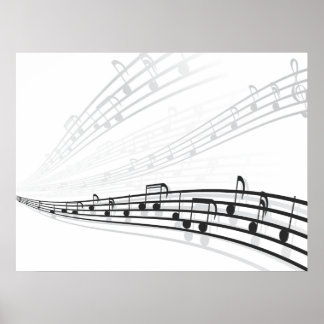 Poster notas musicais