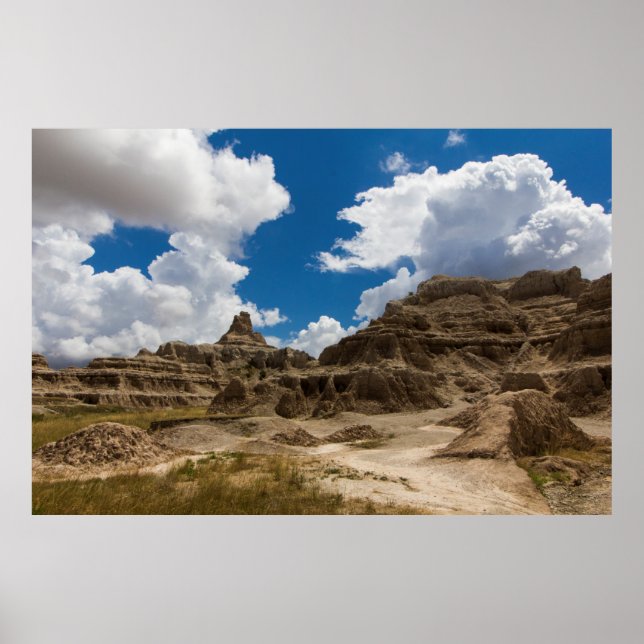 Poster Notch Trail, Badlands National Park, Dakota do Sul (Frente)