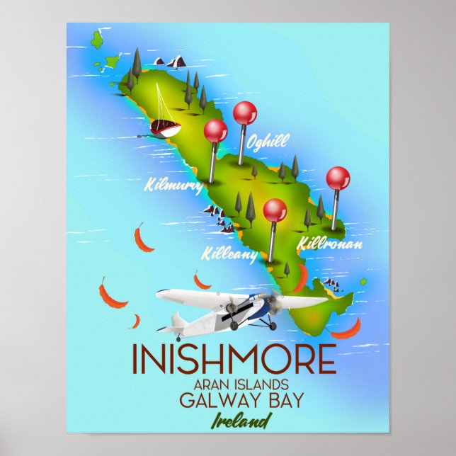 Poster Notebook Inishmore Aran Islands Galway Bay Ireland (Frente)