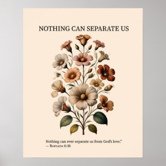Poster Nothing can separate us from God's love wall art