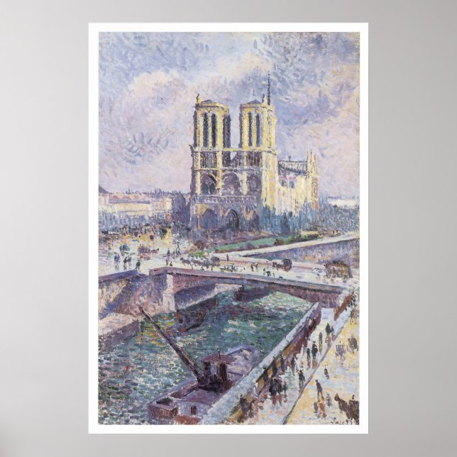 Pôster Notre Dame, 1899 Maximilien Luce (Frente)