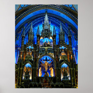 Poster Notre Dame Basilica Altar
