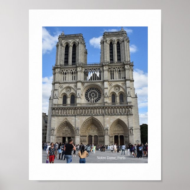 Poster Notre Dame Cathedral, Paris, France (Frente)