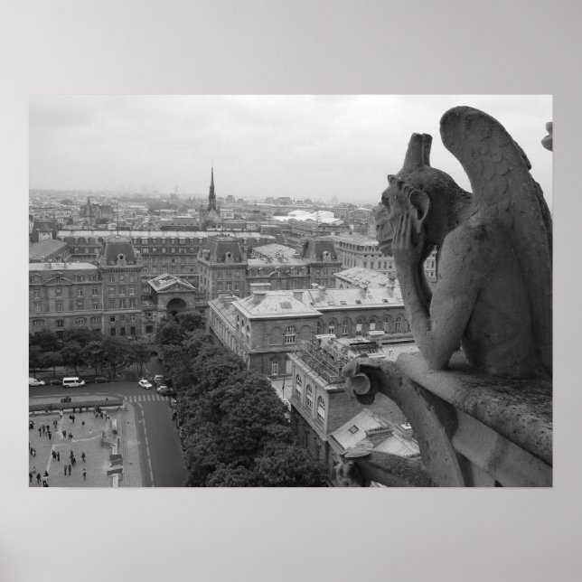 Pôster Notre Dame Gargoyle 2 (Frente)