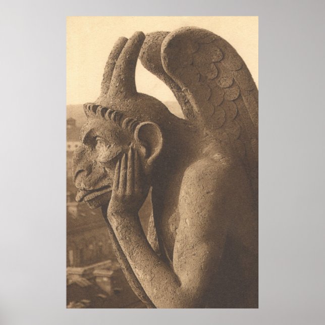 Poster Notre Dame Gargoyle Chimera (Frente)