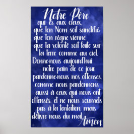 Poster Notre Père (A oração do Senhor em francês)