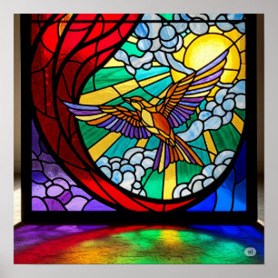 Poster Nouveau Bird Design