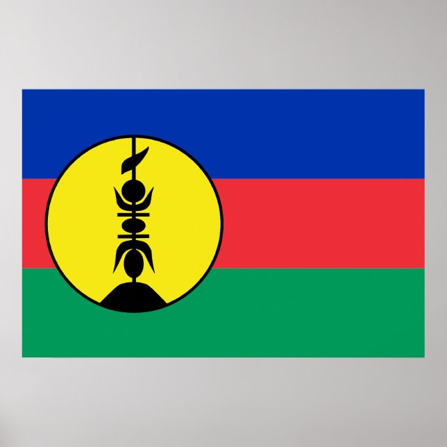 Pôster Nova Caledónia, República Democrática do Congo (Frente)