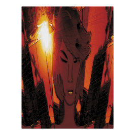 Pôster Nova Cidade, 2013-Arte Vibrante de Mídia Mista