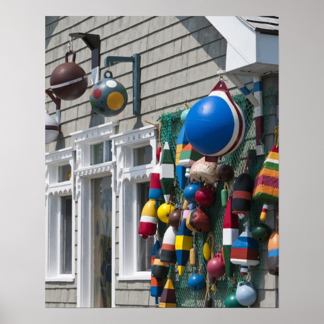 Poster Nova Escócia, Canadá. Compro de boias em Blue Rock (Frente)