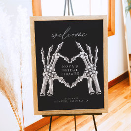 Poster NOVA Esqueleto Coração Mãos Banho de Noiva Boas-vi