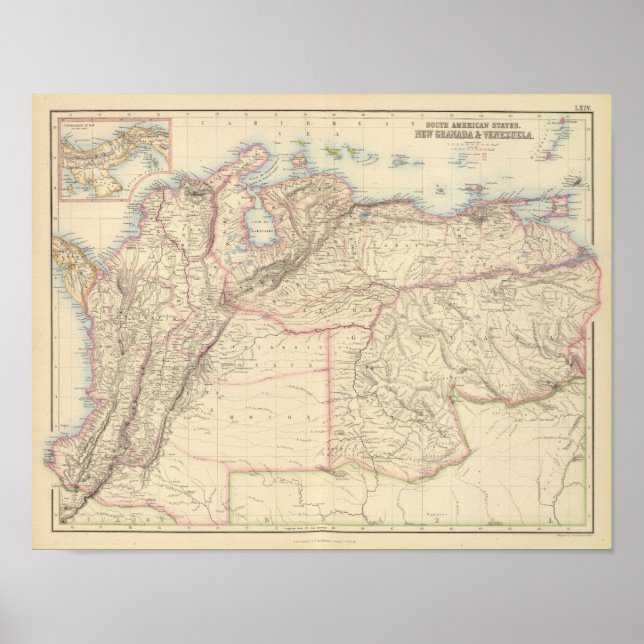 Pôster Nova Granada e Venezuela (Frente)