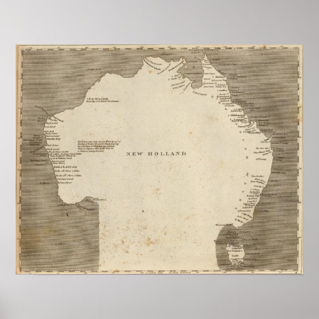 Pôster Nova Holanda, Austrália (Frente)