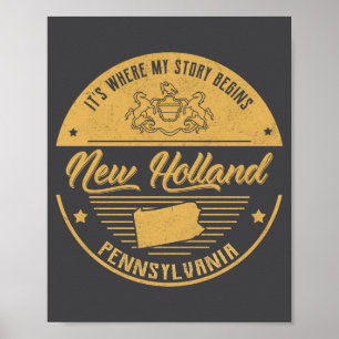 Poster Nova Holanda Pensilvânia É Onde Minha História Com