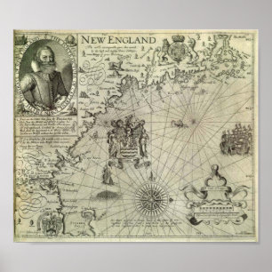 Pôster Nova Inglaterra - 1616