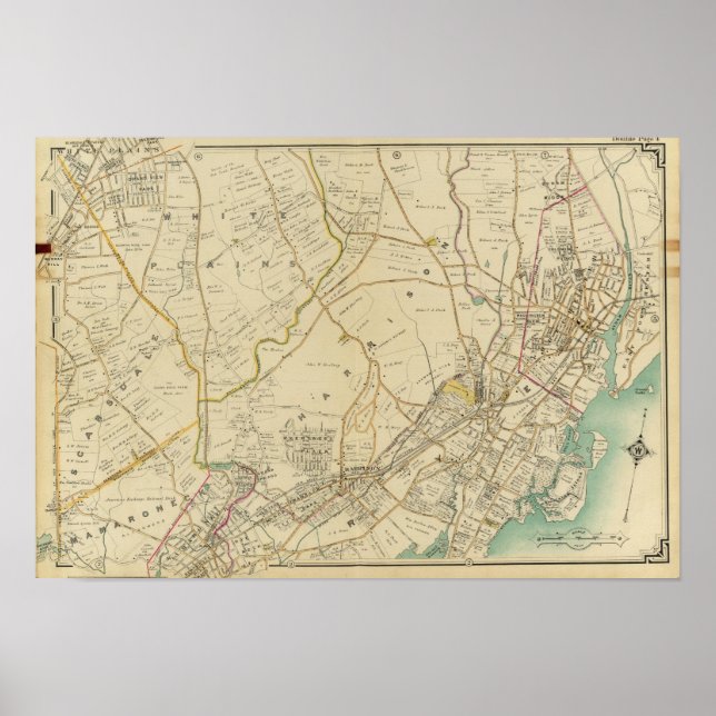 Pôster Nova Iorque 3 Norte (Frente)