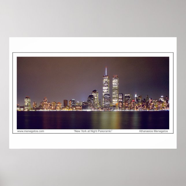 Pôster Nova Iorque à Noite (Frente)