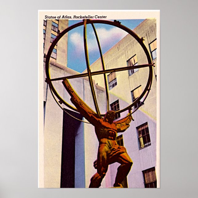 Pôster Nova Iorque, Atlas de Nova Iorque no Rock 1940 (Frente)