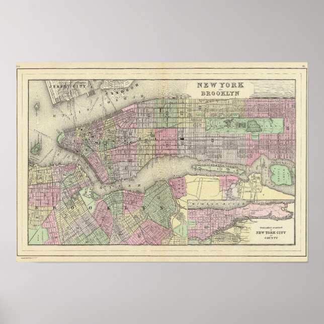 Pôster Nova Iorque, Brooklyn 2 (Frente)