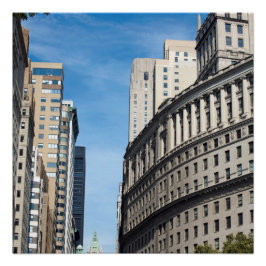 Pôster Nova Iorque de Construção de Óleo Padrão