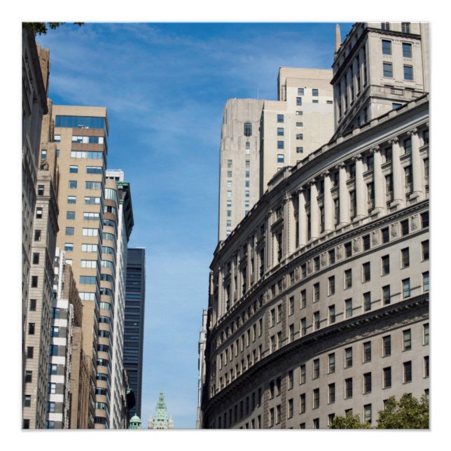 Pôster Nova Iorque de Construção de Óleo Padrão (Frente)