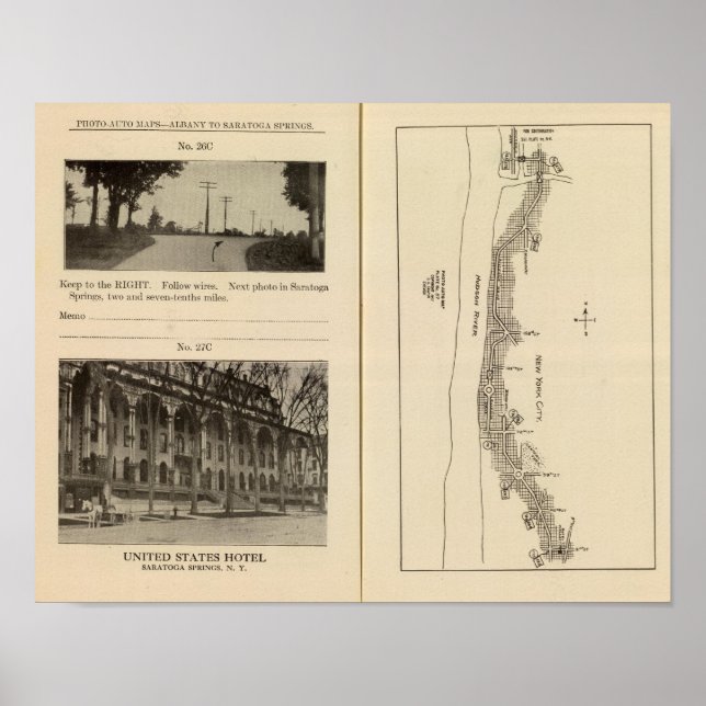 Poster Nova Iorque de mapa de índice (Frente)